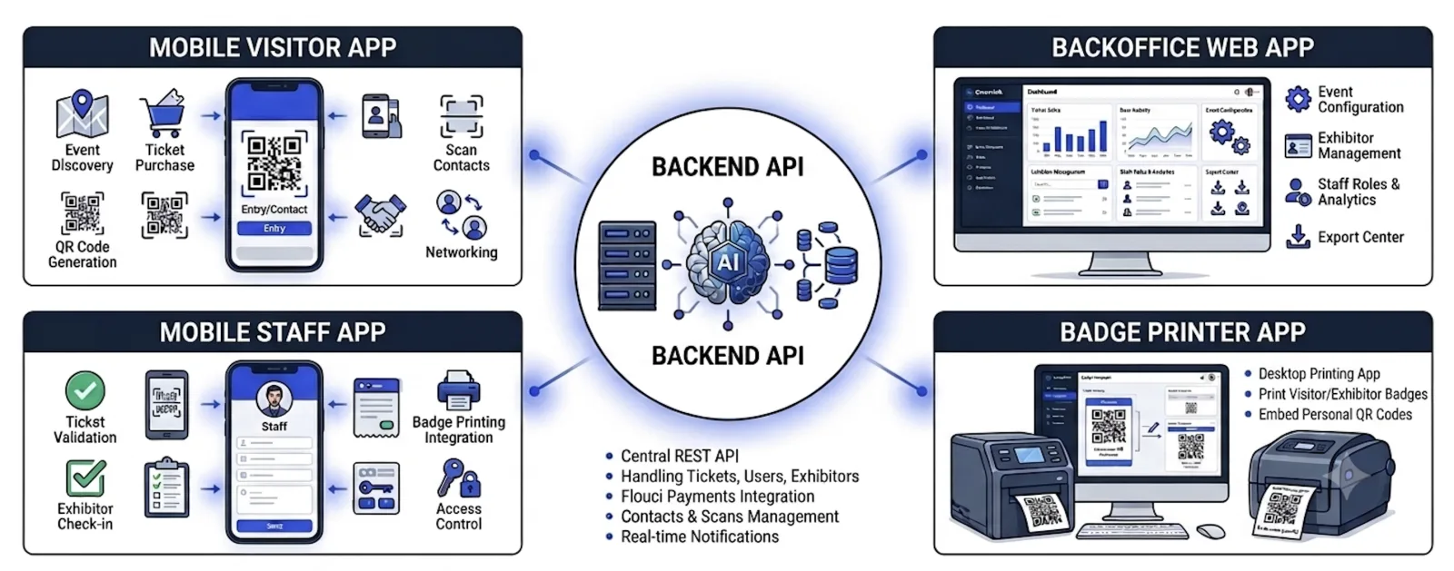 Smart Venue Suite: ticketing, visitor app, exhibitor tools and event back-office